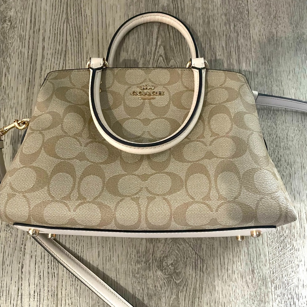 Coach small leather satchel.